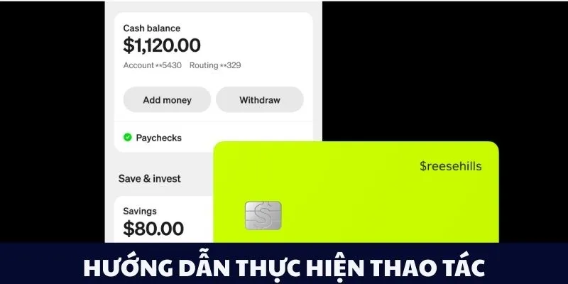 Hướng dẫn thực hiện thao tác