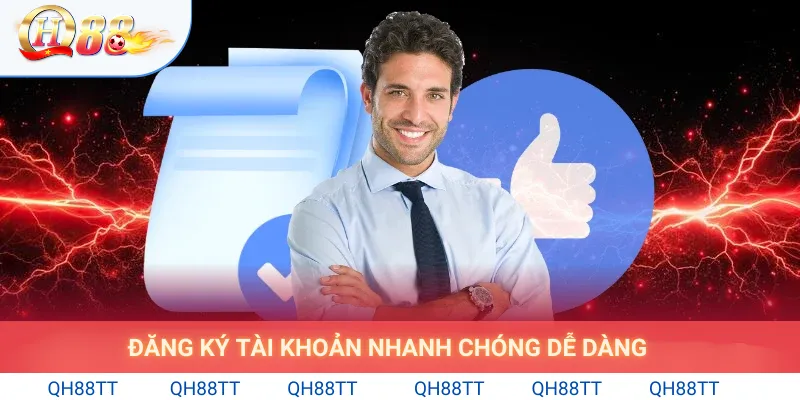 Đăng ký tài khoản qh88 nhanh chóng dễ dàng